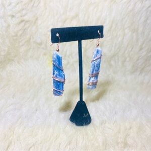 Blue Kyanite w/ Copper Earrings|New|Handmade